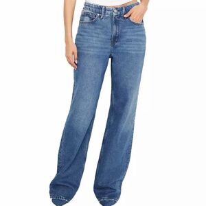 Good American Good 90s Relaxed Blue Jeans